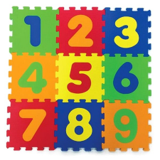 Siva Pěnové puzzle pro děti - čísla puzzle, kirakós