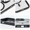 SIX Apple iPhone 12 Pro tok, Közepesen Ütésálló, Kemény hátlap, Rugalmas keret, Magsafe kompatibilis, SIX Matte Mag, Fekete
