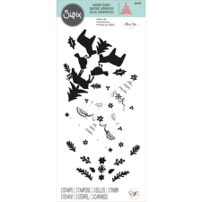 Sizzix szilikonbélyegző 664934, Folk Tree / Sizzix Layered Clear Stamps (1 csomag) bélyegző