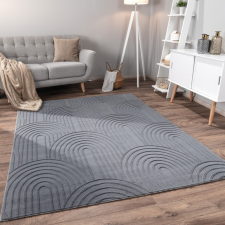 Skandináv Boho Geometriai mintás antracit szőnyeg 160x220 cm lakástextília