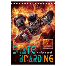  Skateboarding - einfach cool (Tischkalender 2026 DIN A5 hoch), CALVENDO Monatskalender (Kalendář/Diář) naptár, kalendárium