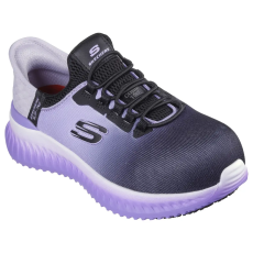 Skechers 108152EC_BKPR41 Skechers Slip-ins Work: Tilido - Ombray női munkavédelmi cipő S1 PL SR ESD