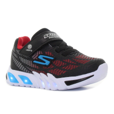Skechers Flex - Glow Elite - Vorlo villogó fekete baba cipő Méret:22 gyerek cipő