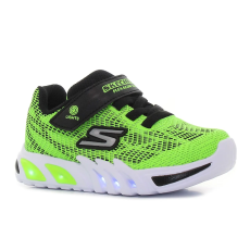 Skechers Flex - Glow Elite - Vorlo villogó zöld baba cipő Méret:22