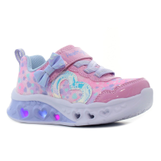 Skechers Flutter Heart Lights - Kind Spirit villogó rózsaszín baba cipő Méret:21