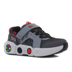 Skechers Game Kicks - Gametronix szürke gyerek cipő Méret:28