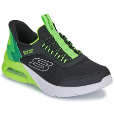 Skechers Rövid szárú edzőcipők SLIP-INS: MICROSPEC MAX - BRISK-STRIPE Fekete 29 gyerek cipő