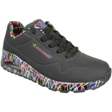 Skechers Rövid szárú edzőcipők Uno loving love Fekete 37