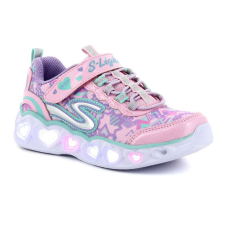 Skechers S Lights: Heart Lights világítótalpú gyerek félcipő - rózsaszín gyerek cipő