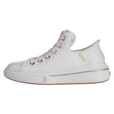 Skechers Snoop One-og Leather - Slip-ons 186001WHT Női Fehér Sportcipő, 39 női cipő