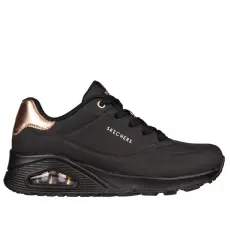 Skechers UNO 177094 BBK divatos női wedge félcipő