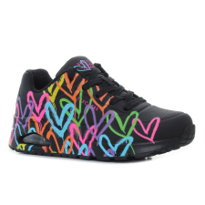 Skechers Uno - Highlight Love fekete női cipő Méret:37 női cipő
