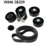 SKF hosszbordás szíj készlet VKMA 38209