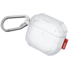 Skinarma Mecha CE AirPods 4 tok karabinerrel, Frost, átlátszó fülhallgató, fejhallgató tok