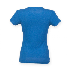 Skinnifit Női póló Skinnifit SFL161 Tri-Blend póló -2XL, Blue Triblend