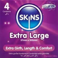 Skins Extra Large óvszerek Vanilla 4 db óvszer