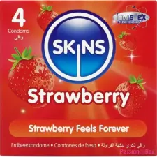 Skins Strawberry óvszerek 4 db óvszer
