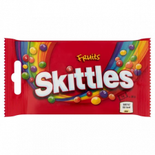 Skittles Fruits gyümölcsízű cukordrazsé ropogós cukormázban 38 g csokoládé és édesség