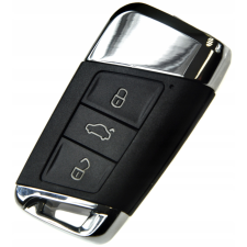  Skoda 3 gombos smart kulcsház fém autó tuning