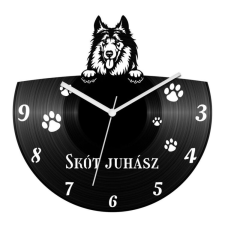  Skót juhászkutya bakelit óra falióra