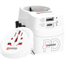 Skross 1.302473 PRO Light USB AC30PD World Adapter kábel és adapter