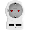 Skross Adapter, Egyesült Királyságba utazóknak, USB, földelt, SKROSS