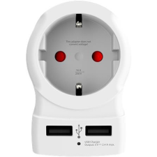 Skross Adapter, Egyesült Királyságba utazóknak, USB, földelt, SKROSS kábel és adapter