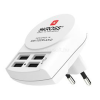 Skross hálózati töltő 4 USB aljzat (4.8W) FEHÉR (1.302422)