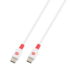 Skross Töltőkábel, USB-C/USB-C, 2m, SKROSS, fehér
