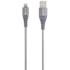 Skross USB 2.0 Type C Lightning Töltő/adat Szürke 1.2m USBC-TO-LIGHT-120-STEEL-1