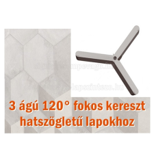 SKT 3 ágú fugakereszt, 120 fokos, hatszög laphoz 3mm fuga 1000db (skt251000) barkácsolás, csiszolás, rögzítés