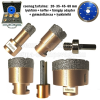SKT Diamond-tools ÚJ!-SKT gyémánt lyukfúró készlet sarokcsiszoló/fúrógép 20-35-45-68 mm +koffer (skt226005c)