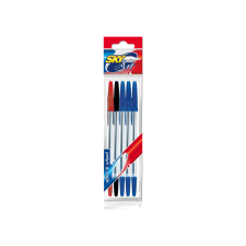 SKY Art kupakos toll 5db - Kék, fekete, piros toll