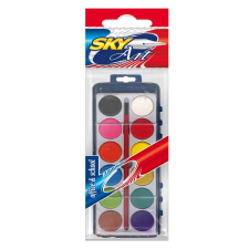 Sky Art Vízfesték Nagy 12 Szín WCS12A kréta, festék és papír