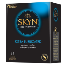 Skyn 24 db latex mentes óvszer, extra síkostással óvszer