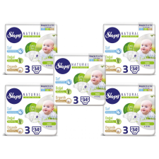 Sleepy 5xSleepy Natural Ultra Sensitive Bambusz nadrágpelenka Midi 3 (4-9)/170db pelenka