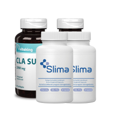 Slima + CLA étrend-kiegészítő kapszula 2x60+2x60db vitamin és táplálékkiegészítő