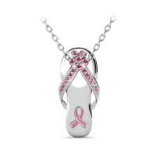 Slipper - Swarovski kristályos nyaklánc díszdobozban-fehér nyaklánc