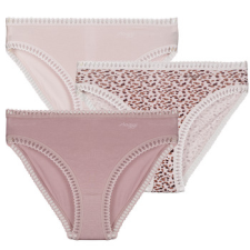 SLOGGI Bugyik GO Crush High leg PACK DE 3 Rózsaszín EU XS női alsó
