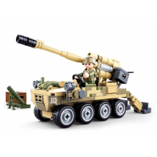 Sluban Army építőkészlet M38-B0751 Mobil ágyú 8x8 161 db (LEGO kompatibilis) barkácsolás, építés