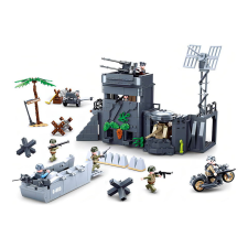 Sluban Army építőkészlet WW2 M38-B0861 bunker a dűnékben 765 db (LEGO kompatibilis) barkácsolás, építés