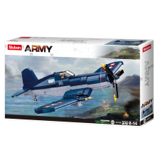 Sluban Army WWII - F4U Corsair vadászgép építőjáték készlet barkácsolás, építés