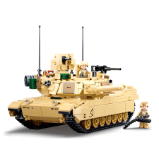  Sluban Bitevő M1A2 Abrams Tank Modellépítő barkácsolás, építés