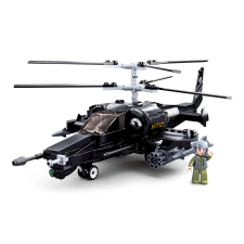 Sluban bojhelikopter Ka-50 fekete cápa barkácsolás, építés