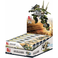 Sluban Builder Army - King of landforce 6 into 1 barkácsolás, építés