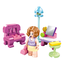 Sluban építőkészlet Girls Dream M38-B0800C Nappali 56 db (LEGO kompatibilis) barkácsolás, építés
