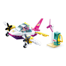 Sluban építőkészlet Girls Dream M38-B0921B Privát repülőgép 111 db (LEGO kompatibilis) barkácsolás, építés