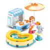 Sluban építőkészlet Girls Dream M38-B0970C Macska szalon 82 db (LEGO kompatibilis)