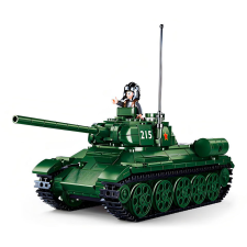 Sluban építőkészlet Model Bricks M38-B0982 Tank T34/85 497 db (LEGO kompatibilis) barkácsolás, építés