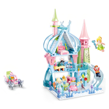 Sluban építőkészlet Téltündérek M38-B0898 Mesebeli kastély 447 db (LEGO kompatibilis) barkácsolás, építés